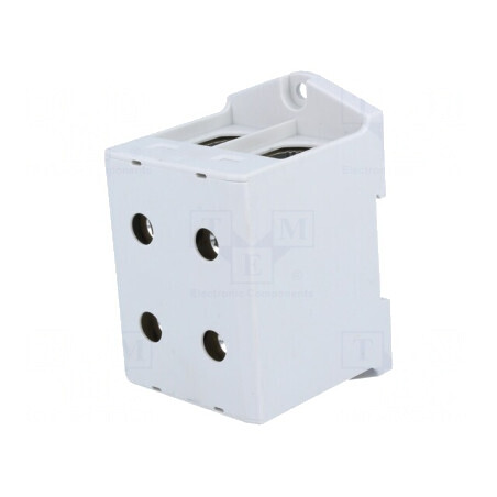 Conector de Șine 35-240mm² 1 Pistă 4 Borne Gri 60mm | Electronic-mag.ro | Componente Electronice