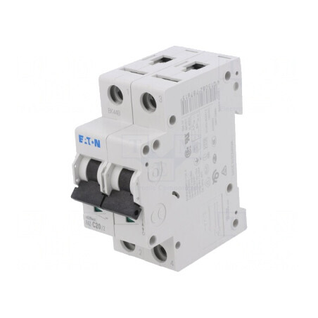 Întrerupător de supracurent 20A 2P 230/400V 15kA | Electronic-mag.ro | Componente Electronice