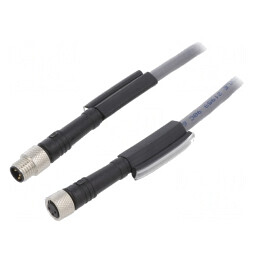 Cablu Conectare M8 3PIN 1m 63VAC 2.7A PUR | Electronic-mag.ro | Componente Electronice