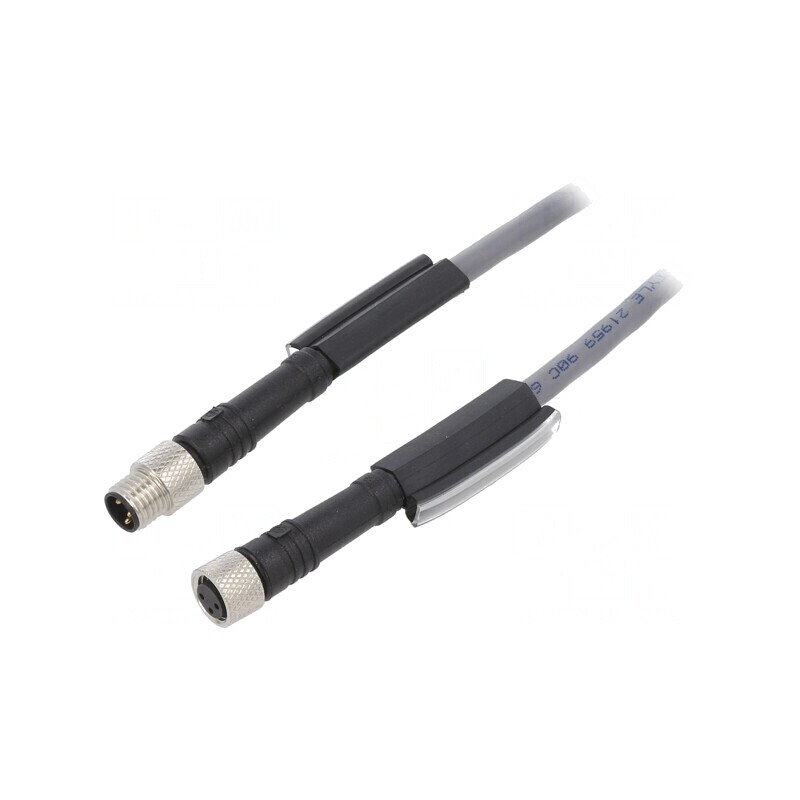 Cablu Conectare M8 3PIN 1m 63VAC 2.7A PUR | Electronic-mag.ro | Componente Electronice