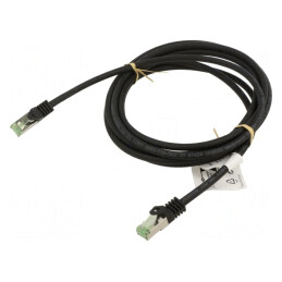 Patch cord S/FTP Cat 8.1 LSZH Negru 15m | Electronic-mag.ro | Componente Electronice
