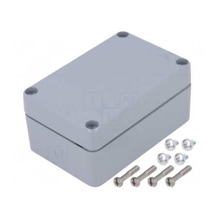 Carcasă Universală Aluminiu Gri 66x100x46mm | Electronic-mag.ro | Componente Electronice
