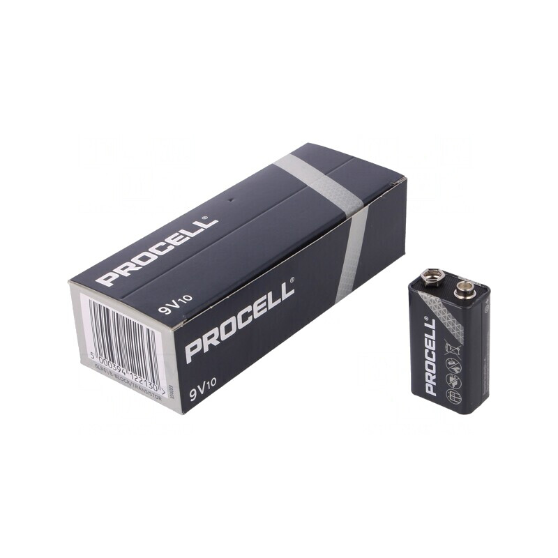 Baterii alcaline 9V nereîncărcabile 10 buc. | Electronic-mag.ro | Componente Electronice