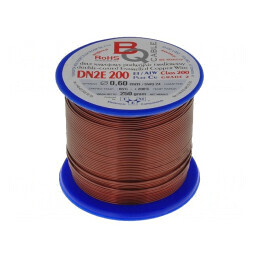 Sârmă bobină dublu emailată 0,6mm 0,25kg | Electronic-mag.ro | Componente Electronice