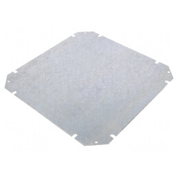 Placă de Montare Oțel Zincat 250x250x2mm | Electronic-mag.ro | Componente Electronice