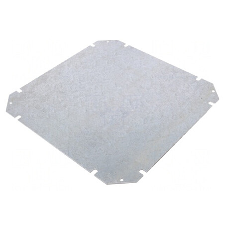 Placă de Montare Oțel Zincat 250x250x2mm | Electronic-mag.ro | Componente Electronice