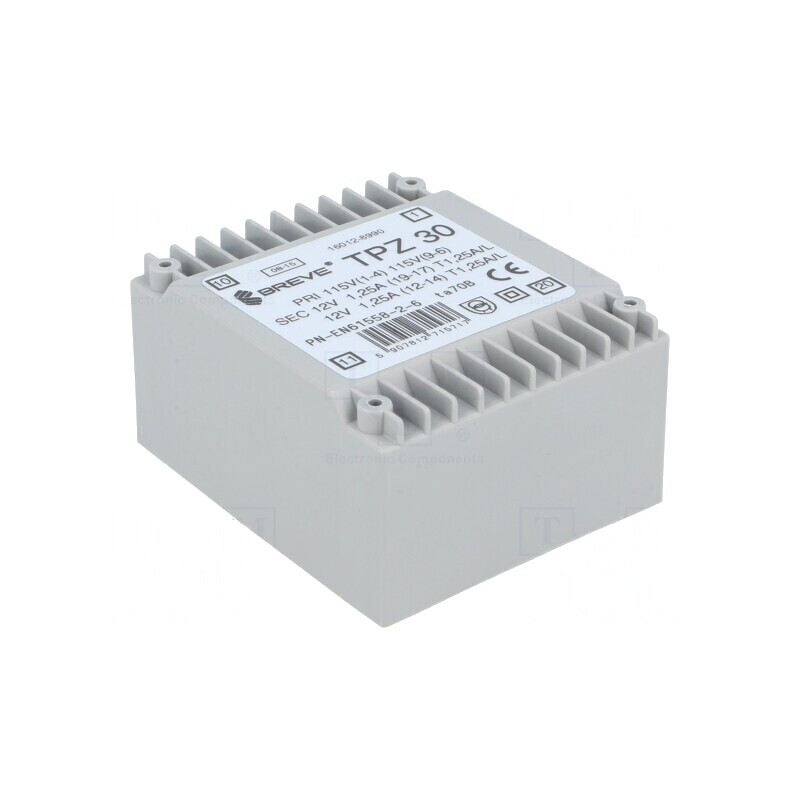Transformator 30VA 115/230V AC 12V 1.25A | Electronic-mag.ro | Componente Electronice