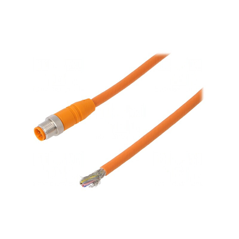 Cablu de Conectare M12 PIN 8 Drept 5m | Electronic-mag.ro | Componente Electronice