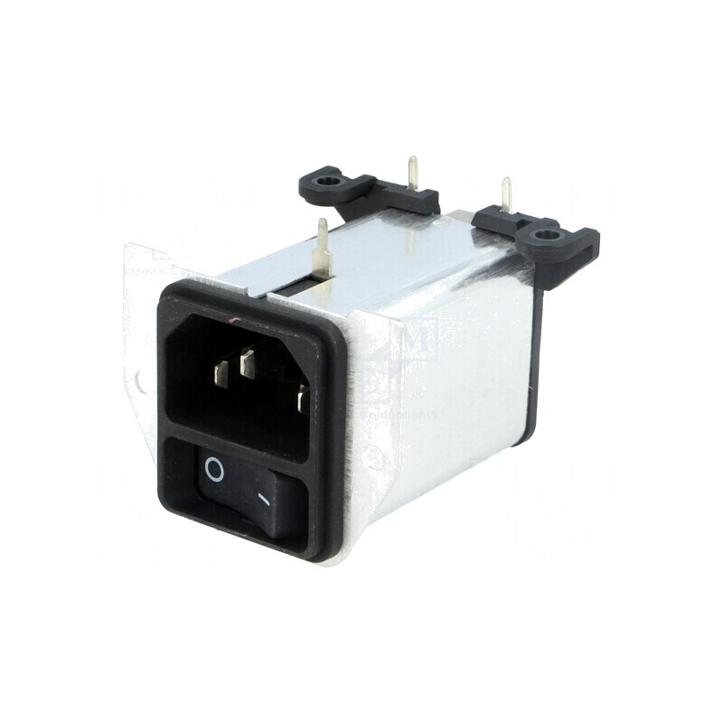 Conector Alimentare AC Soclu 1A 250VAC IEC 60320 | Electronic-mag.ro | Componente Electronice