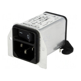 Conector alimentare AC tată 2A 250V IEC 60320 | Electronic-mag.ro | Componente Electronice
