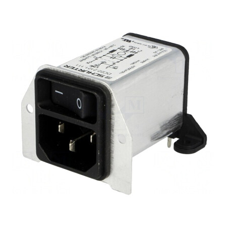 Conector alimentare AC tată 2A 250V IEC 60320 | Electronic-mag.ro | Componente Electronice
