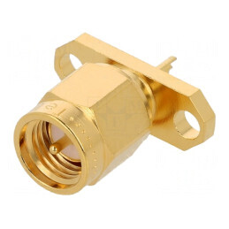 Soclu SMA Tată Drept 50Ω Aurit PTFE | Electronic-mag.ro | Componente Electronice