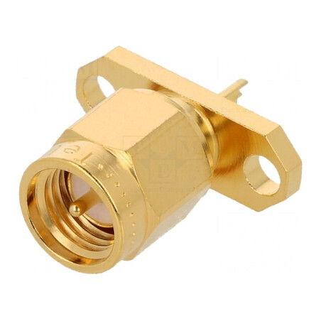 Soclu SMA Tată Drept 50Ω Aurit PTFE | Electronic-mag.ro | Componente Electronice