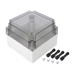 Carcasă Universală MNX Policarbonat 130x130x100mm | Electronic-mag.ro | Componente Electronice