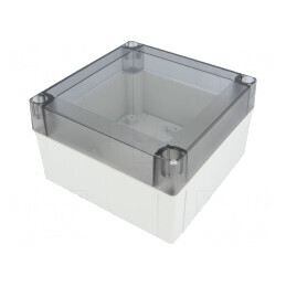 Carcasă universală policarbonat 130x130x75 mm | Electronic-mag.ro | Componente Electronice