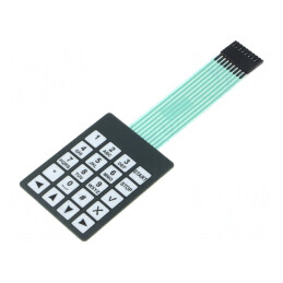 Tastatură cu Membrană 20 Butoane 54mm | Electronic-mag.ro | Componente Electronice