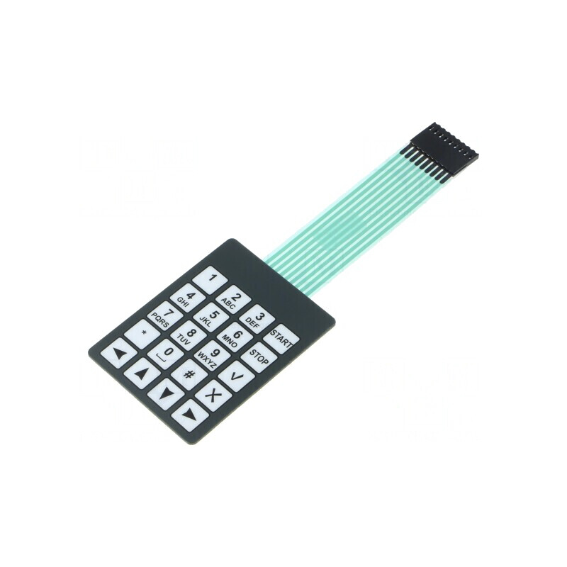 Tastatură cu Membrană 20 Butoane 54mm | Electronic-mag.ro | Componente Electronice