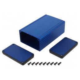 Carcasă Aluminiu cu Panou 78x120x43mm | Electronic-mag.ro | Componente Electronice