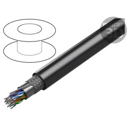 Cablu RS232 RS422 30m PVC Crom | Electronic-mag.ro | Componente Electronice