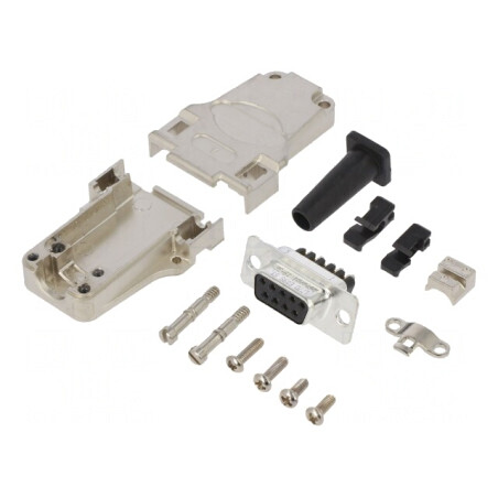Adaptor D-Sub 9-Pin Femelă cu Terminal Șurub și Conector Aurit | Electronic-mag.ro | Componente Electronice