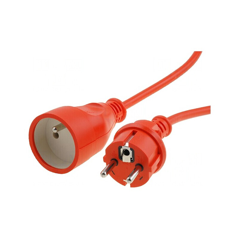 Prelungitor Alimentare 15m Portocaliu PVC 3x1,5mm2 | Electronic-mag.ro | Componente Electronice