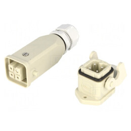 Conector HDC Set Complet Tată Mamă Soclu Mufă Han Kit | Electronic-mag.ro | Componente Electronice