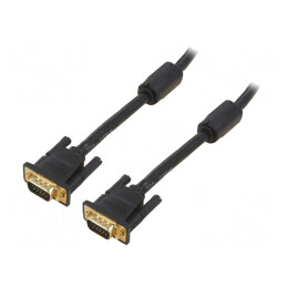 Cablu D-Sub 15pin HD Negru 15m | Electronic-mag.ro | Componente Electronice