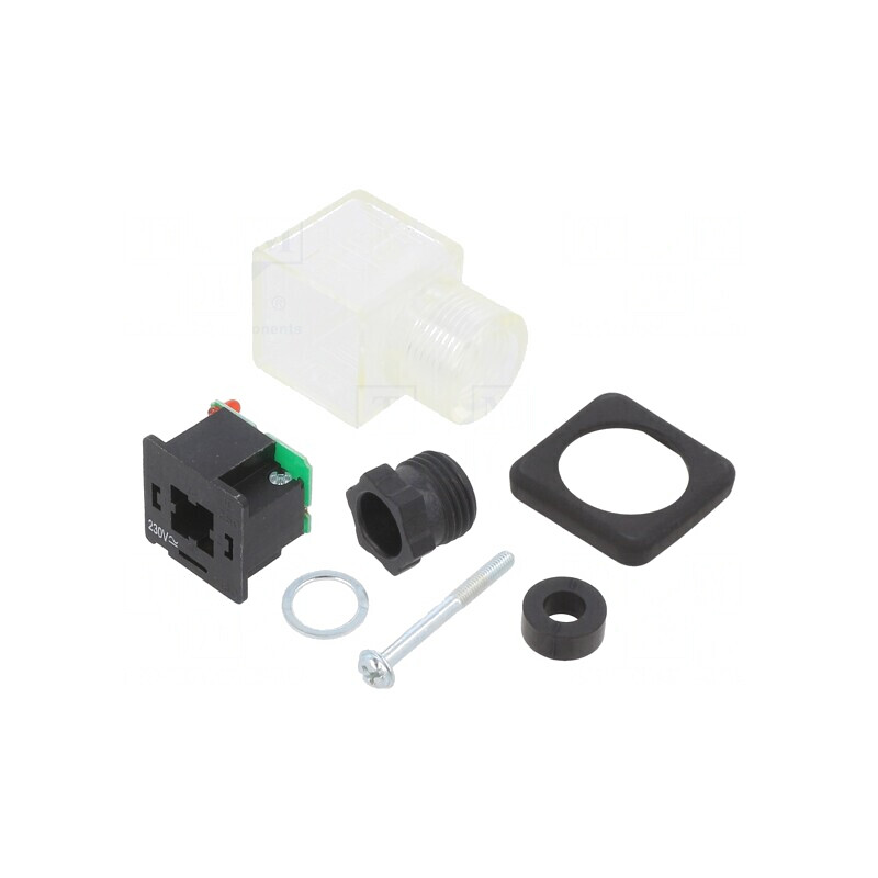 Fişă de Contact pentru Bobină IP65 24V | Electronic-mag.ro | Componente Electronice