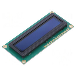 Afișaj OLED Alfanumeric 16x1 Galben 80x36x6.4mm | Electronic-mag.ro | Componente Electronice