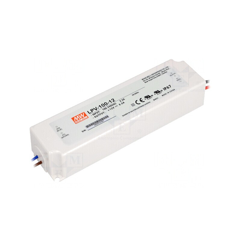 Alimentator LED 102W 12V 8.5A IP67 | Electronic-mag.ro | Componente Electronice Alimentator LED 102W 12V 8.5A IP67 | Electronic-mag.ro | Componente Electronice