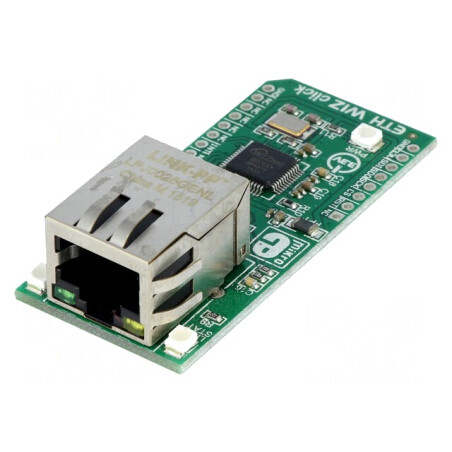 Placă Prototip Controler Ethernet SPI W5500 ETH WIZ CLICK | Electronic-mag.ro | Componente Electronice