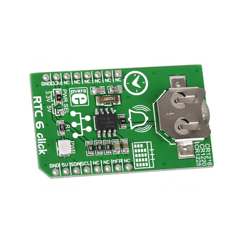 RTC6 CLICK - Placă Prototip cu RTC I2C MCP79410 și Mufă mikroBUS | Electronic-mag.ro | Componente Electronice