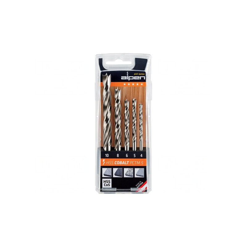 Set burghie lemn oțel rapid cobalt HSS-E blister | Electronic-mag.ro | Componente Electronice