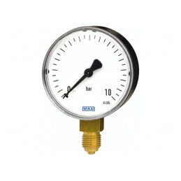 Manometru 0-10 bar 100mm Plastic | Electronic-mag.ro | Componente Electronice