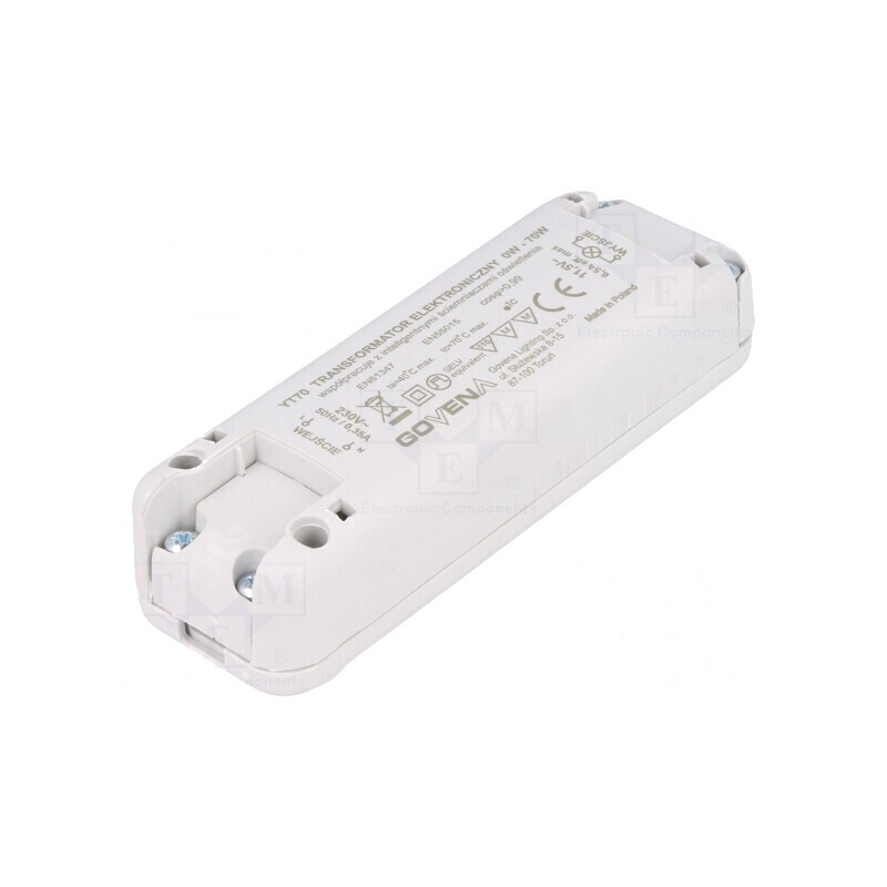 Transformator Electronic 70VA 230VAC 11.5V IP40 | Electronic-mag.ro | Componente Electronice Transformator Electronic 70VA 230VAC 11.5V IP40 | Electronic-mag.ro | Componente Electronice