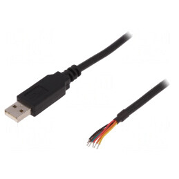 Modul: cu cablu, integrat | USB | USB A | cablu | 3,3V | TTL-232R-3V3-WE