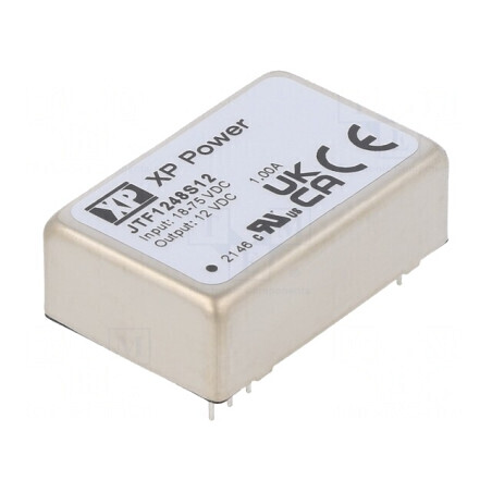 Convertor DC/DC 12W 18-75V la 12V 1000mA THT | Electronic-mag.ro | Componente Electronice