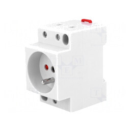 Priză Schuko pentru șină DIN Z-SD230-BS | Electronic-mag.ro | Componente Electronice
