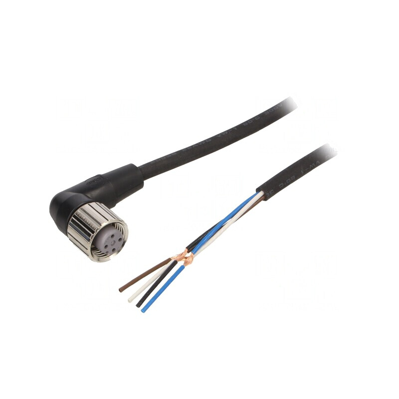 Cablu Conectare M12 4 Pin 5m Unghi 4A PUR | Electronic-mag.ro | Componente Electronice