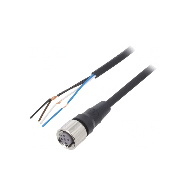 Cablu de Conectare M12 PIN 4 5m 4A -10÷80°C | Electronic-mag.ro | Componente Electronice Cablu de Conectare M12 PIN 4 5m 4A -10÷80°C | Electronic-mag.ro | Componente Electronice