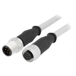 Cablu senzori/automatizări M12-M12 2m 8 PIN | Electronic-mag.ro | Componente Electronice