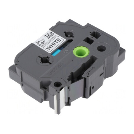 Bandă Etichetare 24mm 8m Albă/Neagră | Electronic-mag.ro | Componente Electronice