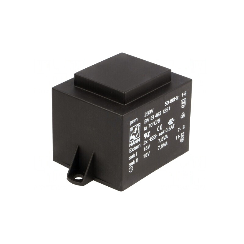 Transformator încapsulat 15VA 230V 15V 500mA PCB | Electronic-mag.ro | Componente Electronice Transformator încapsulat 15VA 230V 15V 500mA PCB | Electronic-mag.ro | Componente Electronice