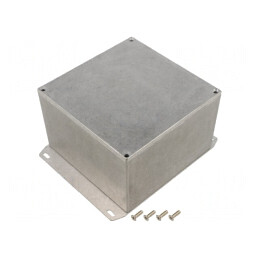 Carcasă Universală cu Lame de Fixare 125x125x79mm 1590KF | Electronic-mag.ro | Componente Electronice