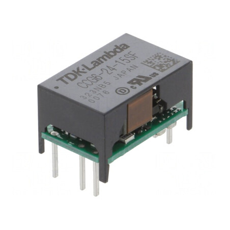 Convertor DC/DC 6W 9-36V la 15V 400mA THT | Electronic-mag.ro | Componente Electronice