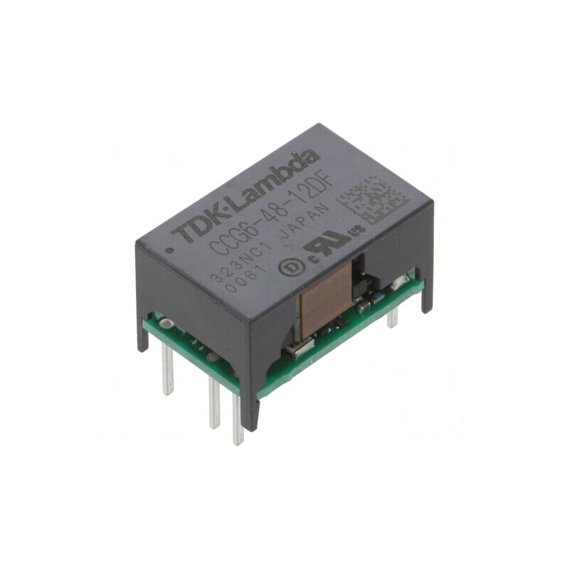 Convertor DC/DC 6W 18-76V la 12V/-12V THT CCG6-48-12DF | Electronic-mag.ro | Componente Electronice