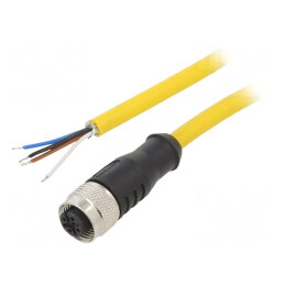 Cablu Conectare M12 4PIN 5m 250VAC 4A PVC | Electronic-mag.ro | Componente Electronice