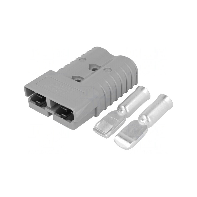 Mufă cablu-cablu hermafrodit gri 36V PIN 2 | Electronic-mag.ro | Componente Electronice