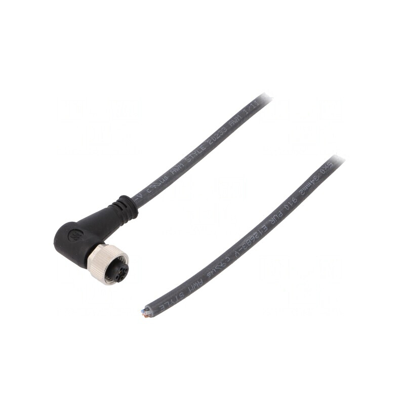 Cablu de conectare M12 5 pini unghi 10m 125VAC 4A | Electronic-mag.ro | Componente Electronice
