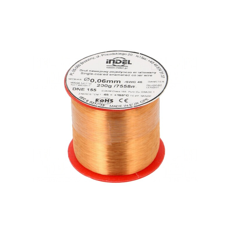 Sârmă Emailată Cupru 0,06mm 0,2kg | Electronic-mag.ro | Componente Electronice